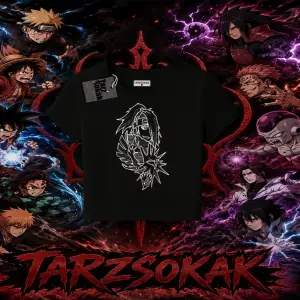 Deidara Naruto Anime Karakteri Kadın Baby Tee Beyaz