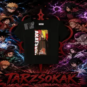 Deidara Naruto Anime Karakteri Kadın Baby Tee Beyaz