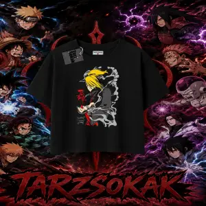 Deidara Naruto Anime Karakteri Kadın Crop Tişört Beyaz