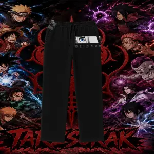 Deidara Naruto Anime Karakteri Unisex Baggy Eşofman Altı Beyaz