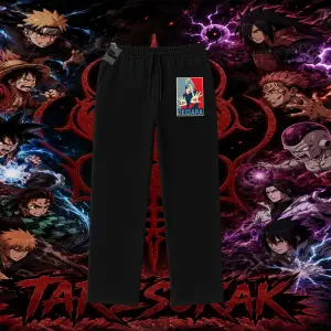 Deidara Naruto Anime Karakteri Unisex Baggy Eşofman Altı Beyaz