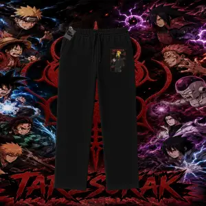 Deidara Naruto Anime Karakteri Unisex Baggy Eşofman Altı Beyaz