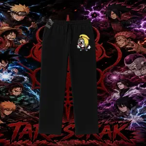 Deidara Naruto Anime Karakteri Unisex Baggy Eşofman Altı Beyaz