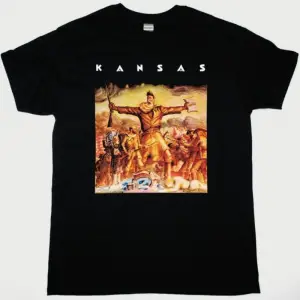 DEMONS & WIZARDS TOUCHED BY THE CRIMSON KING NEW BLACK T-SHIRT ÖN BASKILI