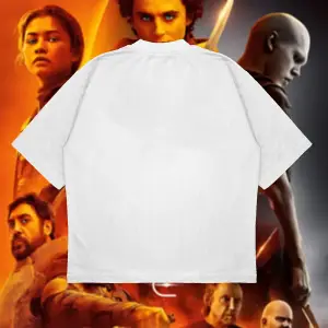 Dennis Villeneuve Baskılı Oversize Unisex Pamuklu Nefes Alan Kalın Kumaşlı