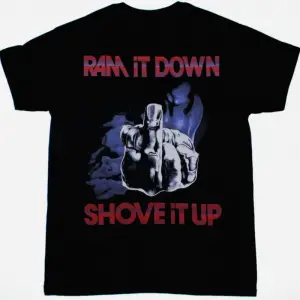DEPECHE MODE JUST CANT GET ENOUGH NEW BLACK T-SHIRT ÖN VE ARAKA BASKILI