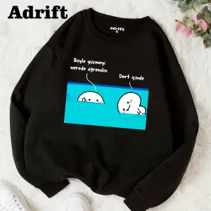 Dert İçinde Köstebek Sokak Trend Tasarım Harajuku/Gotik Beyaz