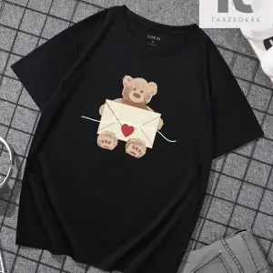 Desenli Yuvarlak Yaka Erkek Tişört