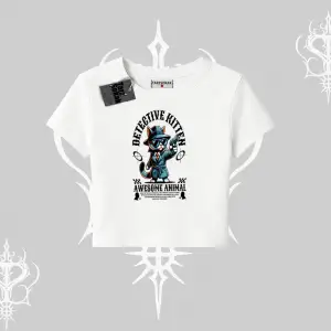 Detective Kitten Kedi Baskılı Babby Tee Tshirt