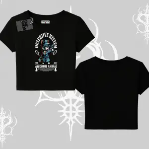 Detective Kitten Kedi Baskılı Babby Tee Tshirt