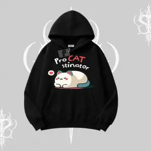 Detective Kitten Kedi Baskılı Biskilet Sweatshirt
