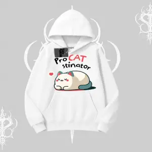 Detective Kitten Kedi Baskılı Kapşonlu Sweatshirt