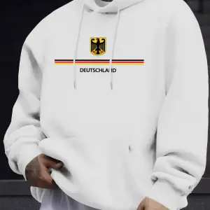 Deutschland Mektup Yaratıcı Baskı Unisex Spor Giysileri Sıcak Polar Kazak Sonbahar Spor Giysi