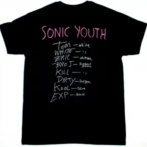 DINOSAUR JR. WITHOUT A SOUND NEW BLACK T SHIRT ÖN VE ARAKA BASKILI