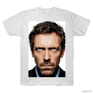 Doktor Evi Stare Erkek Kadın Tişörtü %100 Pamuklu Tişörtler Kısa Kollu Üstler 1103-3