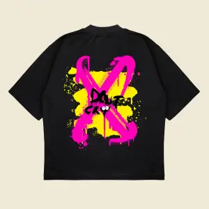 Dontcry Baskılı Oversize Unisex Pamuklu Nefes Alan Kalın Kumaşlı