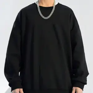 Dragon & Slogan Graphic Drop Shoulder Sweatshirt Siyah