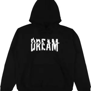 Dream Siyah Oversize Unisex Kapüşonlu Sweatshirt Hoodie