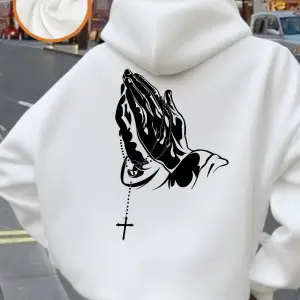 Dua eden eller baskı kapüşonlu üstler kadın sonbahar kış polar sıcak kazaklar temel cepli swe