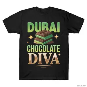 Dubai Çikolata Diva Komik Tasarım Meme T-shirt Erkekler Kadınlar Için % 100% Pamuk T Shirt Kı
