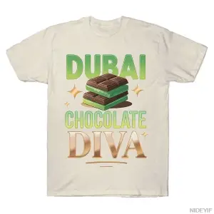 Dubai Çikolata Diva Komik Tasarım Meme T-shirt Erkekler Kadınlar Için % 100% Pamuk T Shirt Kı