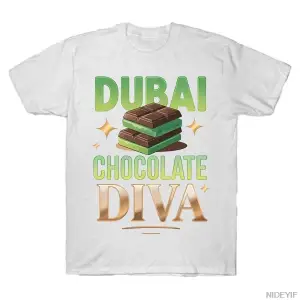 Dubai Çikolata Diva Komik Tasarım Meme T-shirt Erkekler Kadınlar Için % 100% Pamuk T Shirt Kı