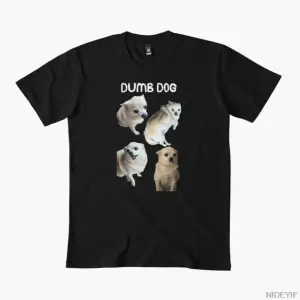 Dumb Dog Club Erkek Kadın Tişörtü %100 Pamuklu Tişörtler Kısa Kollu Üstler 1222-3