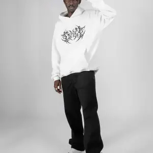 Dusk Baskılı Oversize Unisex Beyaz