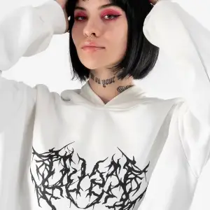 Dusk Baskılı Oversize Unisex Beyaz