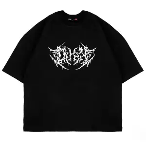 Dusk Baskılı Oversize Unisex Siyah