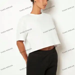 DÜZ  2 BASKISIZ Baskılı Oversize Kalıp Unisex T-shirt