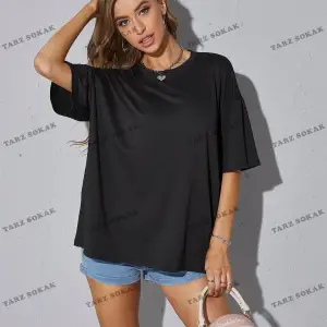 DÜZ  2 BASKISIZ Baskılı Oversize Kalıp Unisex T-shirt