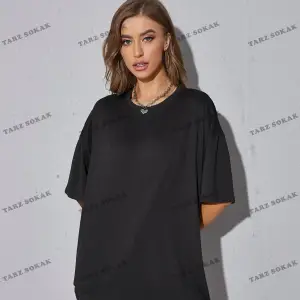 DÜZ  2 BASKISIZ Baskılı Oversize Kalıp Unisex T-shirt