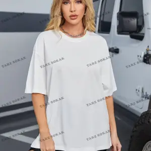 DÜZ  4 BASKISIZ Baskılı Oversize Kalıp Unisex T-shirt