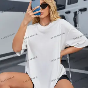 DÜZ  4 BASKISIZ Baskılı Oversize Kalıp Unisex T-shirt