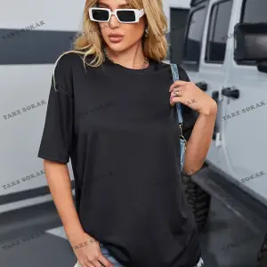 DÜZ  4 BASKISIZ Baskılı Oversize Kalıp Unisex T-shirt