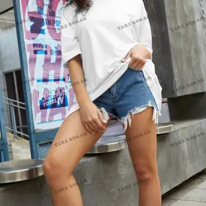 DÜZ  5 BASKISIZ Baskılı Oversize Kalıp Unisex T-shirt