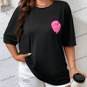 DÜZ  6 BASKISIZ Baskılı Oversize Kalıp Unisex T-shirt