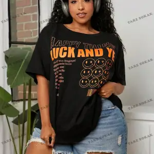 DÜZ  6 BASKISIZ Baskılı Oversize Kalıp Unisex T-shirt