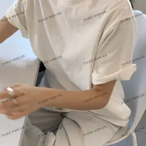 DÜZ  8 BASKISIZ Baskılı Oversize Kalıp Unisex T-shirt