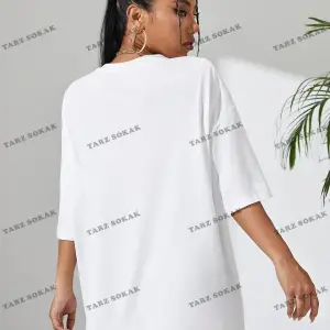 DÜZ  BASKISIZ Baskılı Oversize Kalıp Unisex T-shirt