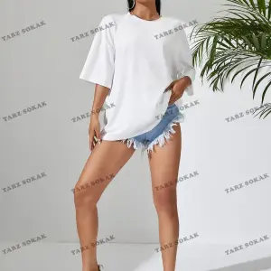 DÜZ  BASKISIZ Baskılı Oversize Kalıp Unisex T-shirt