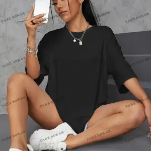 DÜZ  BASKISIZ Baskılı Oversize Kalıp Unisex T-shirt