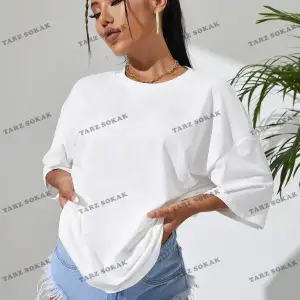 DÜZ  BASKISIZ Baskılı Oversize Kalıp Unisex T-shirt