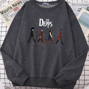Edward Scissorhands sihirbaz korsan beyefendi kazak kadınlar Harajuku rahat Hoody moda yumuşa