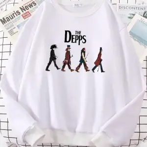 Edward Scissorhands sihirbaz korsan beyefendi kazak kadınlar Harajuku rahat Hoody moda yumuşa