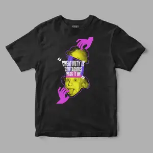 Einstein  Creativity  Baskılı Tişört