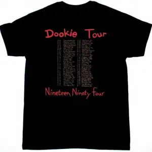 EMF NORTH AMERICAN TOUR NEW WHITE T-SHIRT ÖN VE ARAKA BASKILI