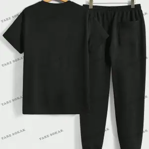 EMRG Erkek Yazılı Baskılı Kısa Kollu Tişört ve Kargo Şort Takım