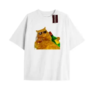 Energetic Baskılı Oversize Kalıp Unisex T-shirt